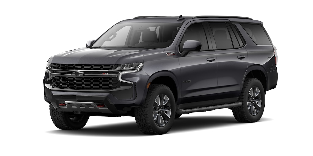 Chevrolet Tahoe 2024, SUV con 3 filas de asientos en color gris asfalto metálico